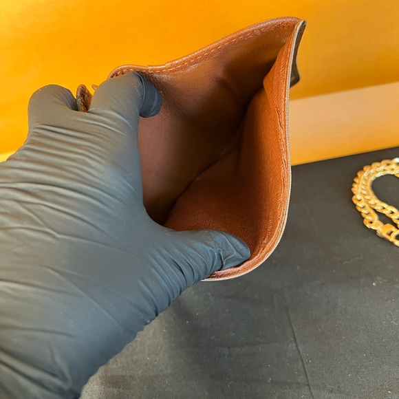 Louis Vuitton Monogram Porte Monnaie Billets Tresor Wallet W/Unbranded Chain A56 - Picture 14 of 17